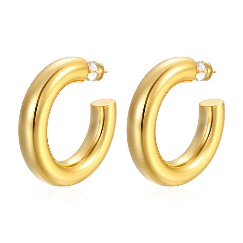Chunky Gold Hoops