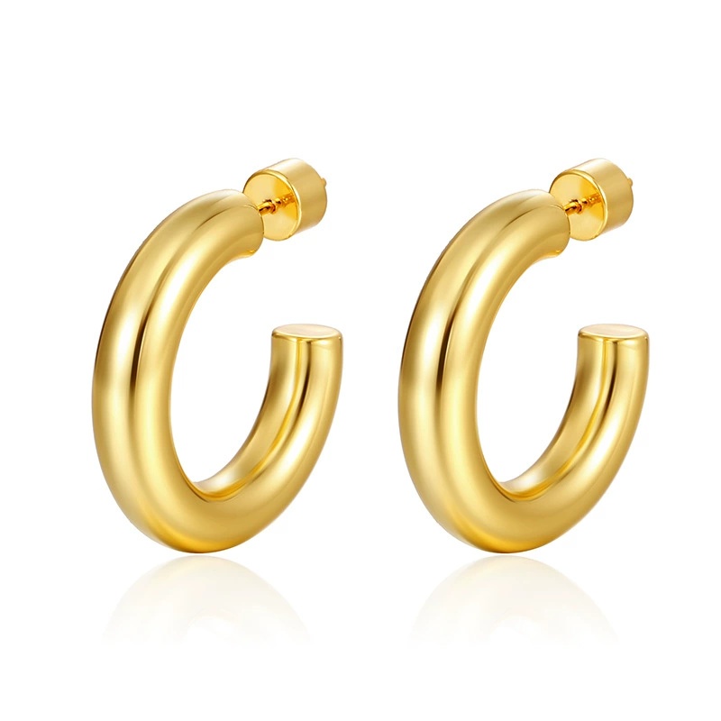 Chunky Gold Hoops