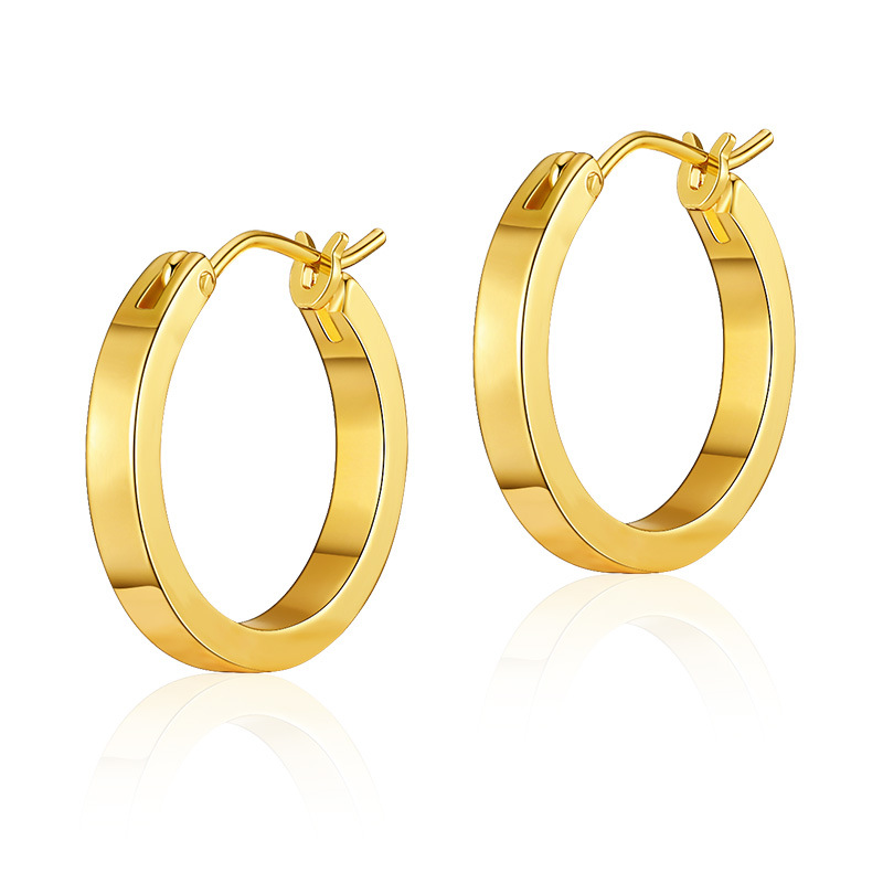 Oval Hoop Earrings