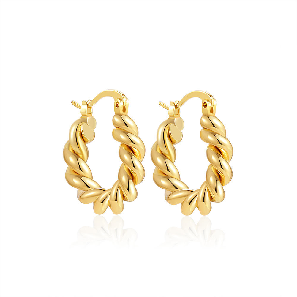 Twisted Hoop Earrings