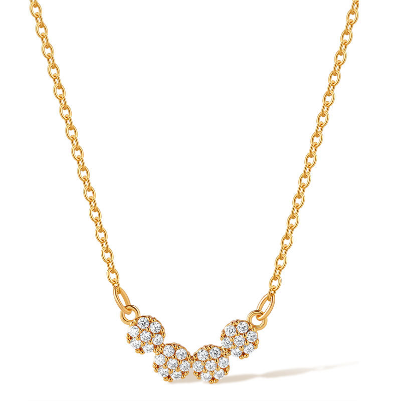 CZ Cluster Necklace