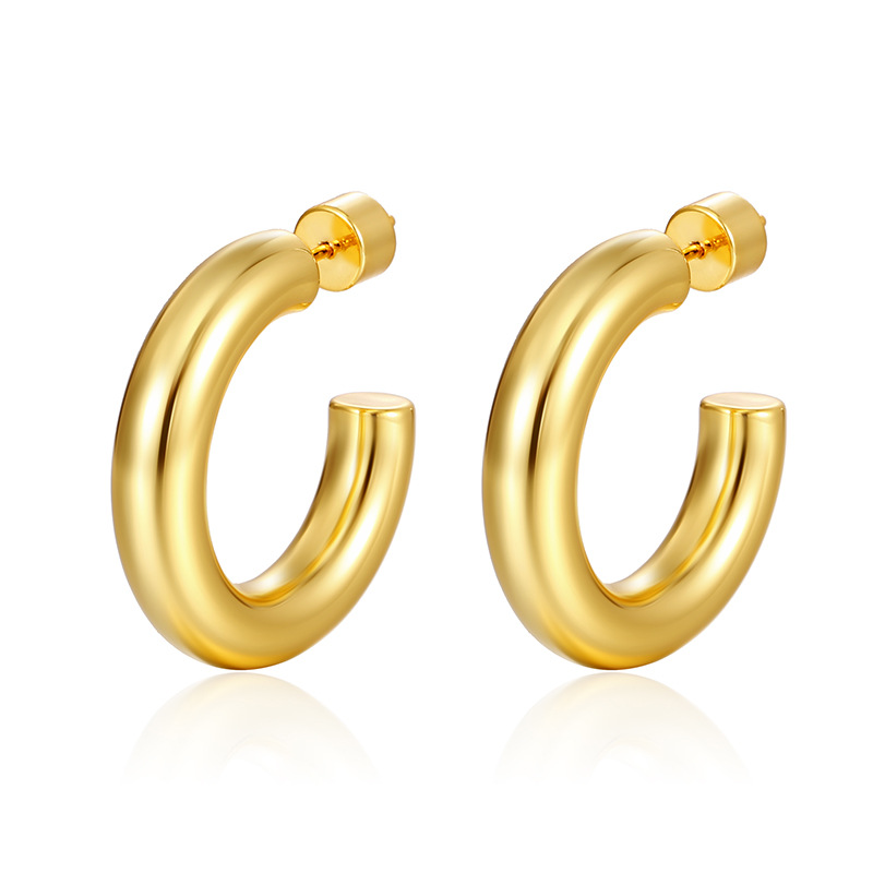 Chunky Gold Hoops