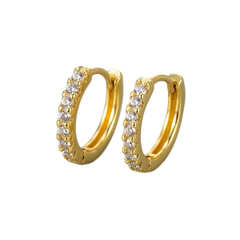 Pavé Huggie Earrings