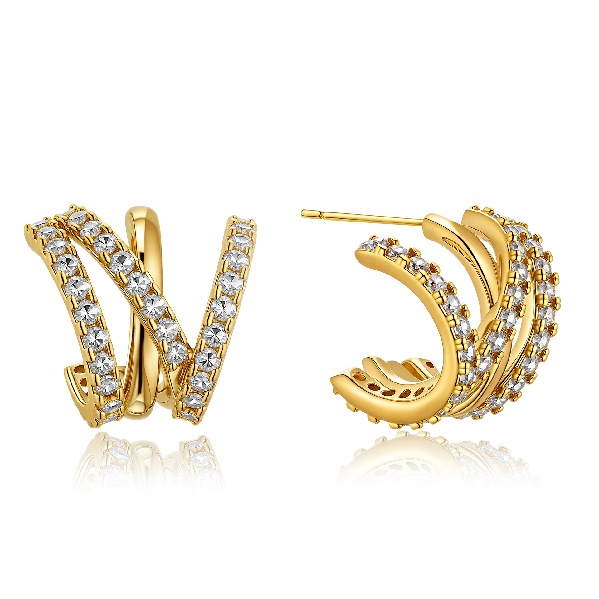 Pavé Accent Earrings