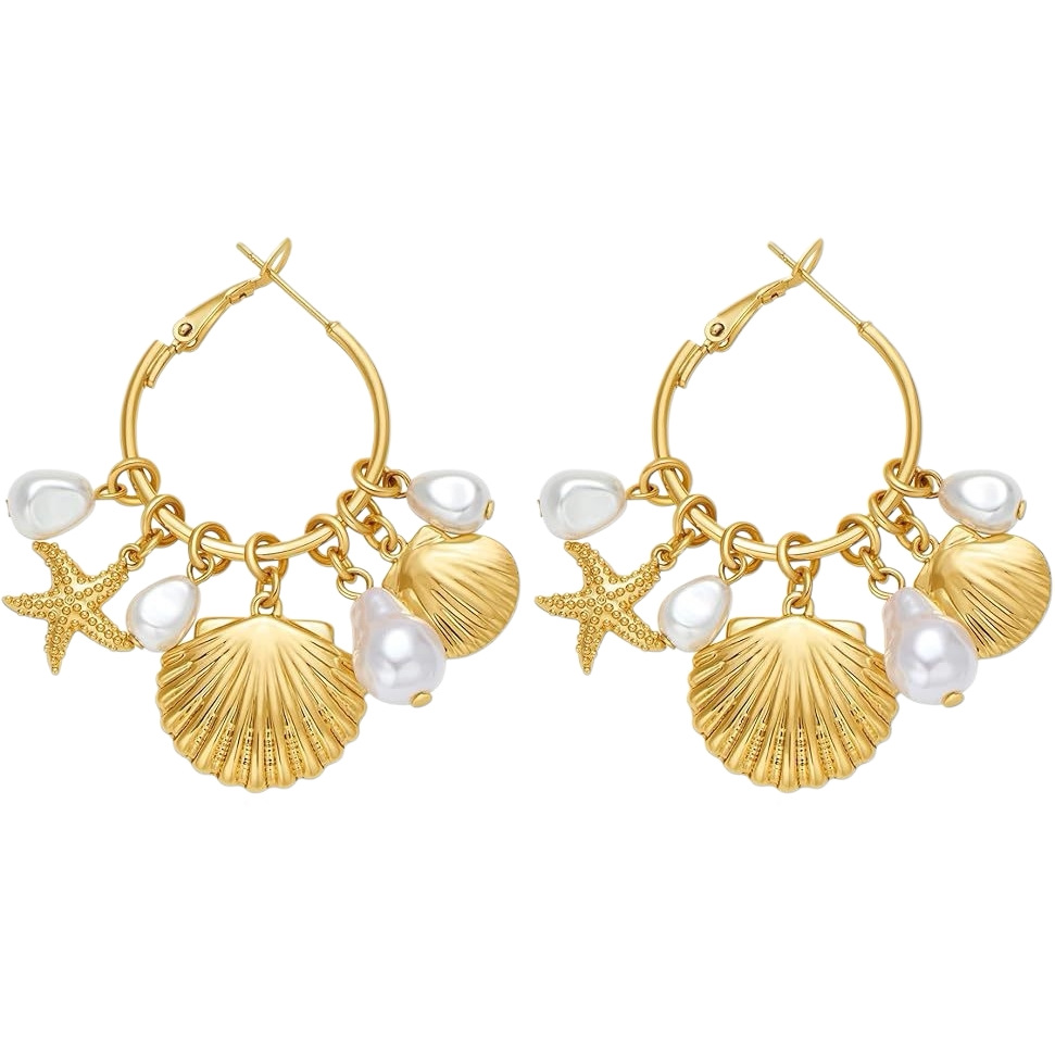 Pearl Charm Earrings