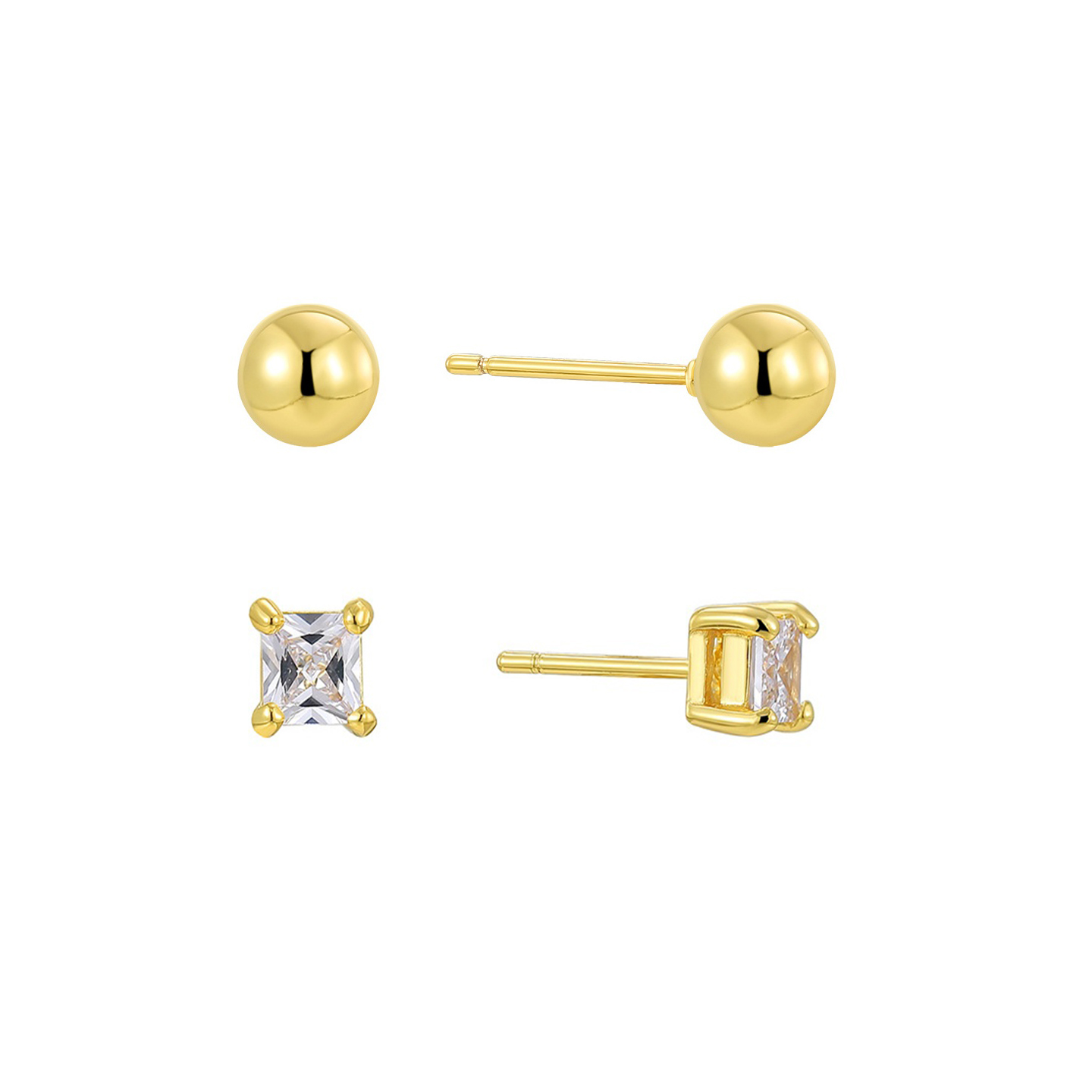 CZ Stud Set
