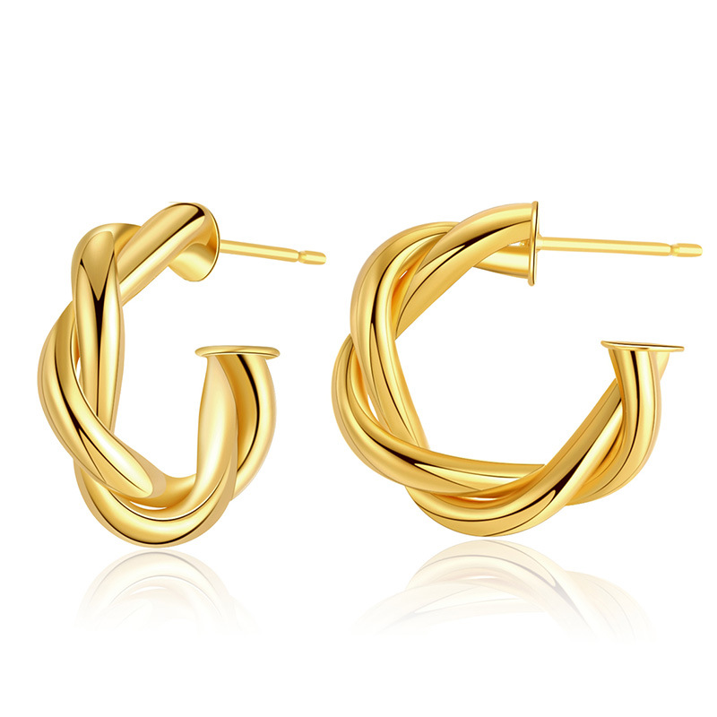 Twisted Hoop Earrings
