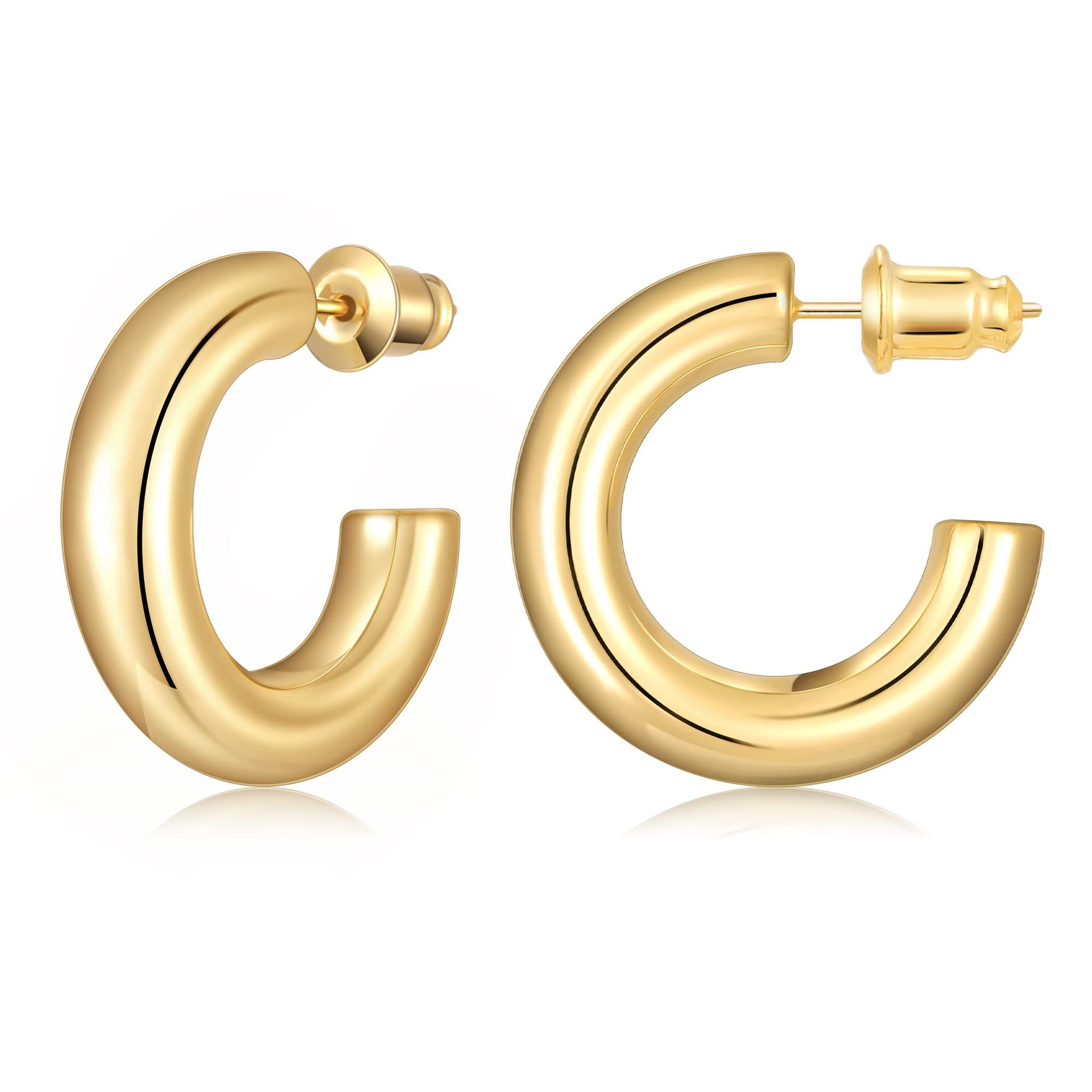 Chunky Gold Hoops