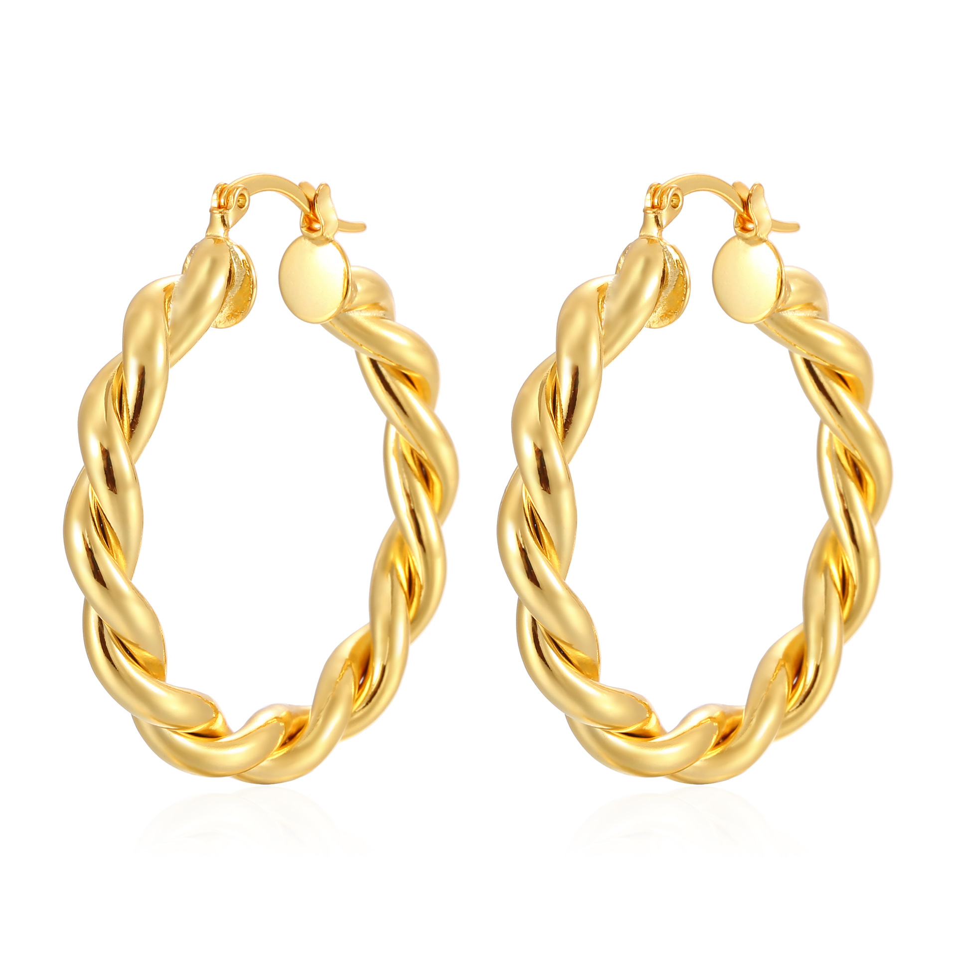 Twisted Hoop Earrings
