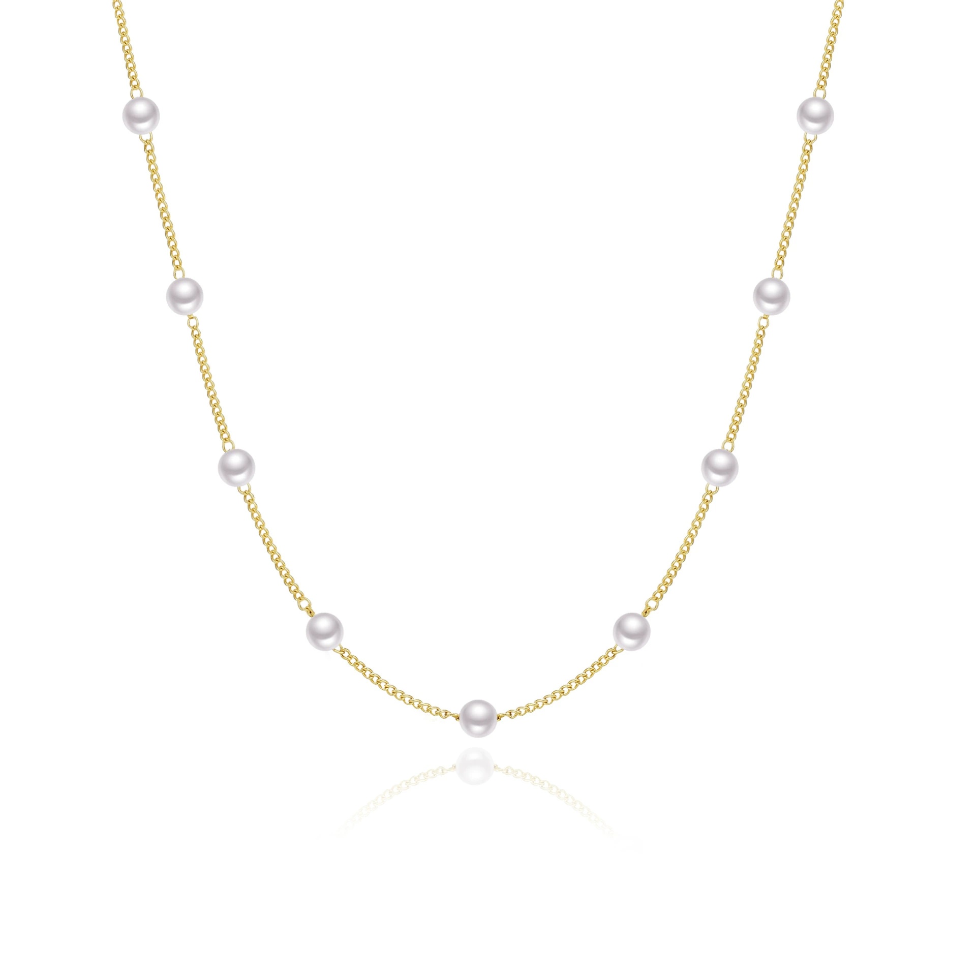 Pearl Station Necklace