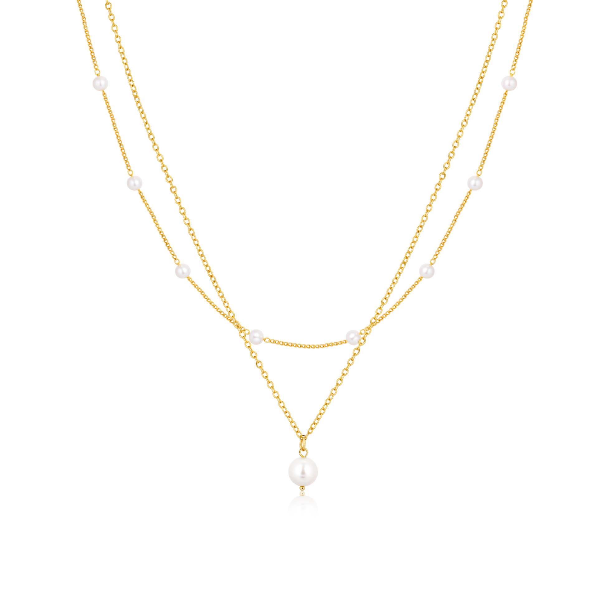 Layered Pearl Necklace