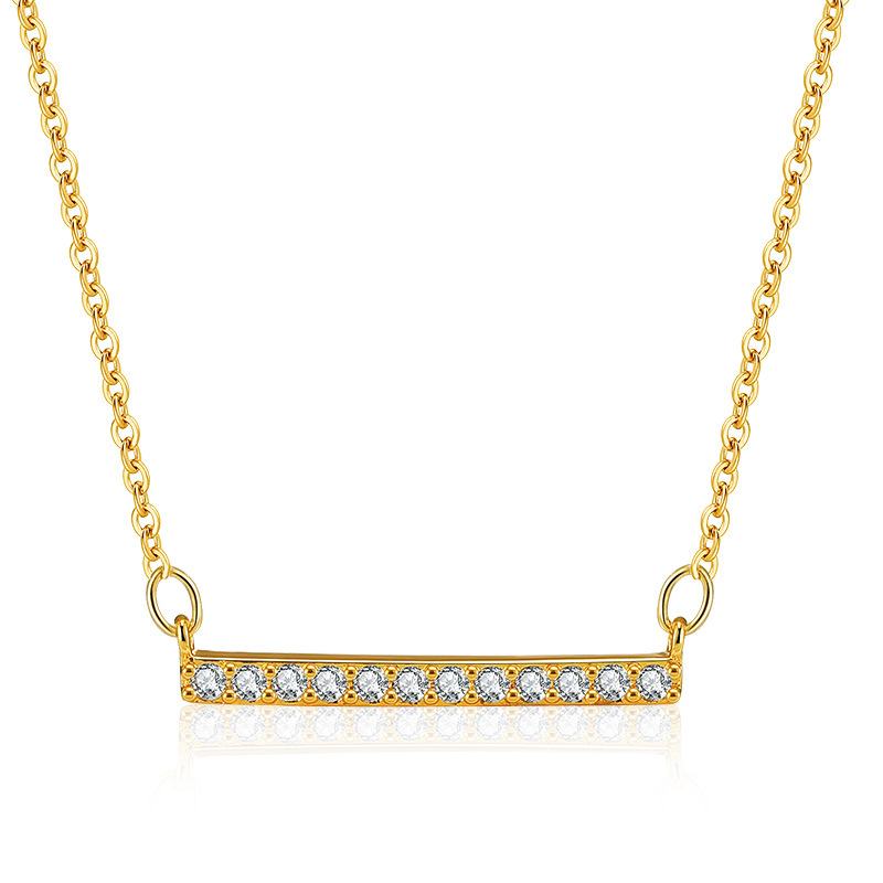 Pavé Bar Necklace